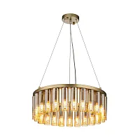 Люстра подвесная Slang 4503-25P Favourite янтарная на 25 ламп, основание золотое в стиле современный Люстра подвесная Slang 4503-25P Favourite янтарная на 25 ламп, основание золотое в стиле современный